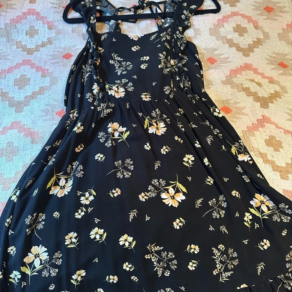 Black Floral Dress by Wild Fable - Picture 6 of 6